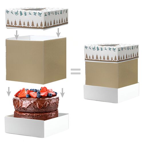 REVERSIBLE CAKE BOX EXTENSION - 27,5 CM