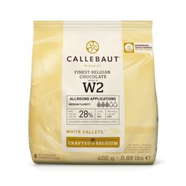 CALLEBAUT WHITE CHOCOLATE CALLETS 400 G