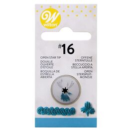 WILTON NOZZLE #16 – CARDED OPEN STAR