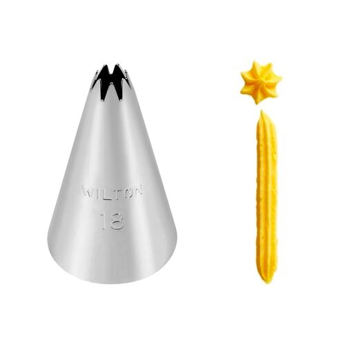 WILTON NOZZLE #18 – CARDED OPEN STAR