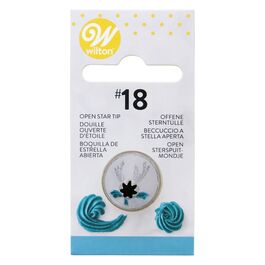 WILTON NOZZLE #18 – CARDED OPEN STAR