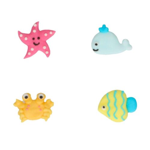FUNCAKES SUGAR DECORATIONS - SEA ANIMALS