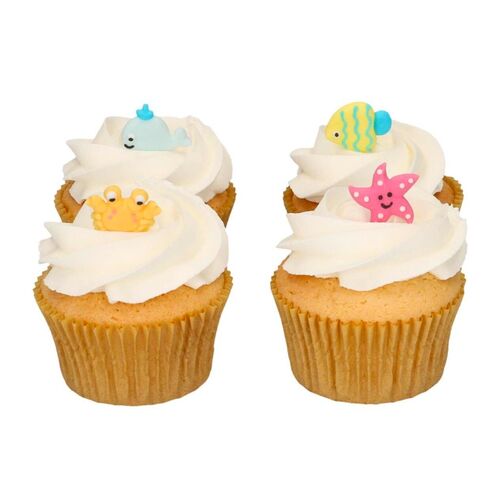 FUNCAKES SUGAR DECORATIONS - SEA ANIMALS