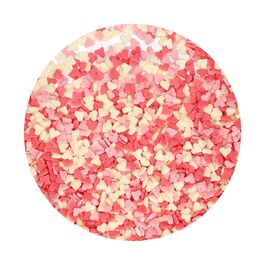 FUNCAKES SPRINKLES - PINK / WHITE / RED MINI HEARTS (60 G)