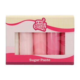 FUNCAKES FONDANT MULTIPACK - PINK SHADES (5 X 100 G)