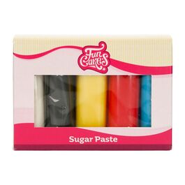 FUNCAKES FONDANT MULTIPACK - PRIMARY COLOURS (5 X 100 G)