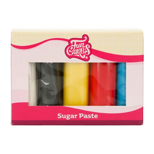 FUNCAKES FONDANT MULTIPACK - PRIMARY COLOURS (5 X 100 G)