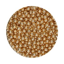 FUNCAKES CRUNCHY CHOCOLATE PEARLS - METALLIZED GOLD (60 G)