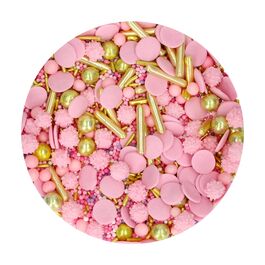 FUNCAKES SPRINKLES - GLAMOUR PINK 65 G