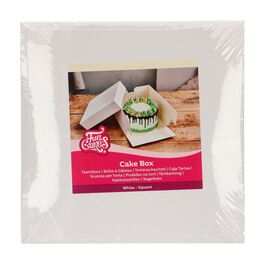 FUNCAKES WHITE CAKE BOX - 40 CM