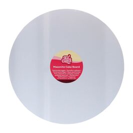 FUNCAKES ROUND WHITE CAKE BOARD (MASONITE) - 35 CM Ø / 5 MM THICKNESS
