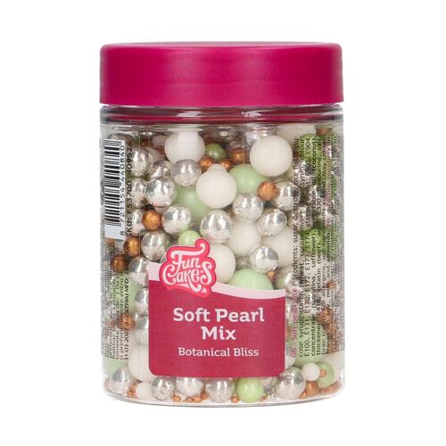 FUNCAKES SOFT SUGAR PEARLS - MIX "BOTANICAL BLISS" (80 G)