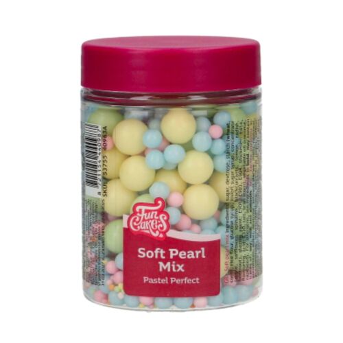 FUNCAKES SOFT SUGAR PEARLS - MIX "PASTEL PERFECT" (80 G)