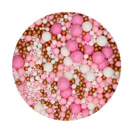 FUNCAKES SOFT SUGAR PEARLS - MIX "PINK CELEBRATION" (80 G)