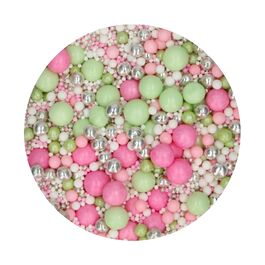FUNCAKES SOFT SUGAR PEARLS - MIX "ROSE GARDEN" (80 G)