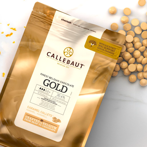 [BBD] CALLEBAUT GOLD CARAMELISED CHOCOLATE CALLETS - 400 G