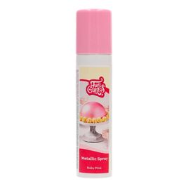 FUNCAKES METALLIC SPRAY - BABY BRIGHT PINK (100 ML)