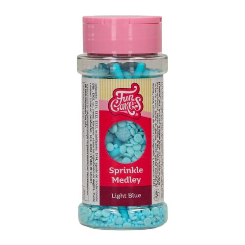 FUNCAKES SPRINKLES - LIGHT BLUE MIX 70 G