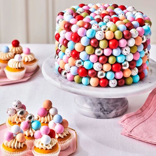 FUNCAKES CRISPY CHOCOLATE BALLS - METALLIC GOLD (130 G)