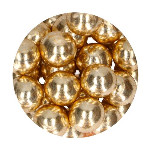 FUNCAKES CRISPY CHOCOLATE BALLS - METALLIC GOLD (130 G)