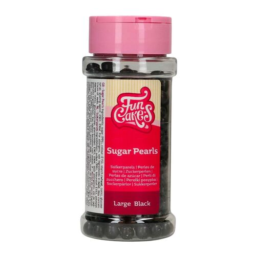 SUGAR PEARLS FUNCAKES - BLACK (7 MM) 80 G