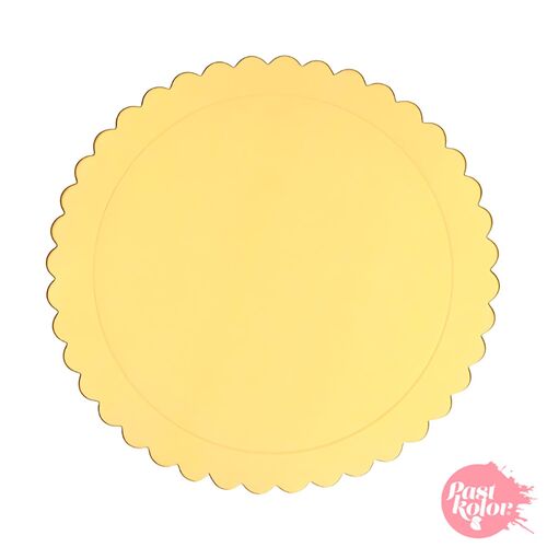 SET 10 HEIGHT ADJUSTABLE CAKE BOXES + ROUND BASES GOLD (1 MM) - 18 CM Ø