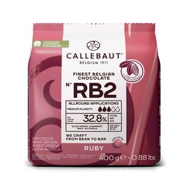 CALLEBAUT RUBY CHOCOLATE CALLETS 400 G