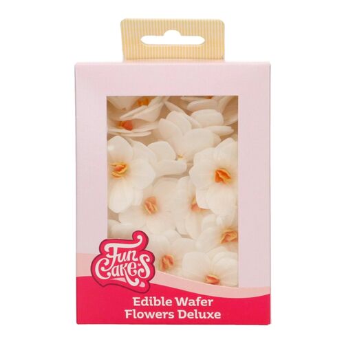 FUNCAKES EDIBLE PAPER FLOWERS - SMALL WHITE HORTENSIA