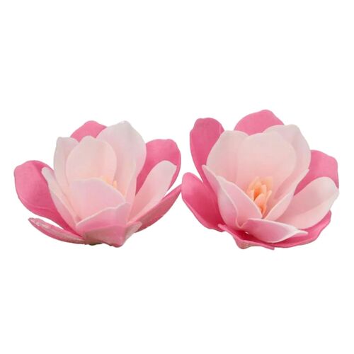 FUNCAKES EDIBLE PAPER FLOWERS - LARGE PINK MAGNOLIA