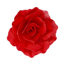 FUNCAKES EDIBLE PAPER FLOWERS - LARGE RED PASTELLA ROSE