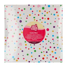 FUNCAKES CAKE BOX - CONFETTI 25 CM