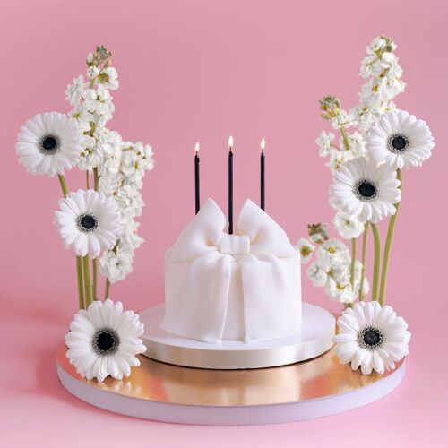 PARTYDECO BIRTHDAY CANDLES - BLACK/GOLD (14 CM)