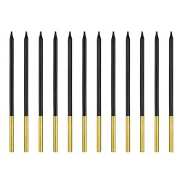 PARTYDECO BIRTHDAY CANDLES - BLACK/GOLD (14 CM)