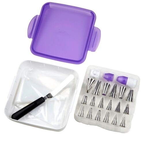 WILTON DELUXE DECORATING SET - 46 TOOLS