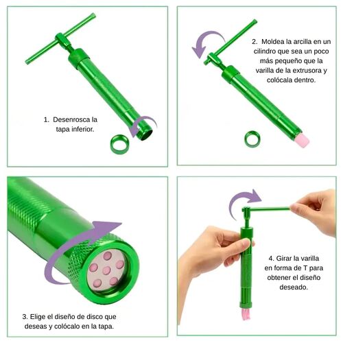 FONDANT EXTRUDER WITH 20 STAINLESS STEEL DISCS