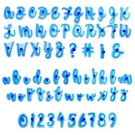 BISCUIT MARKERS - LETTERS, NUMBERS AND SYMBOLS