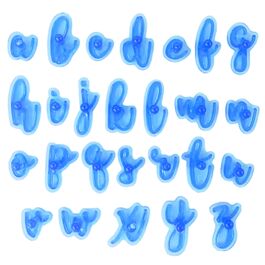BISCUIT MARKERS - LOWERCASE LETTER
