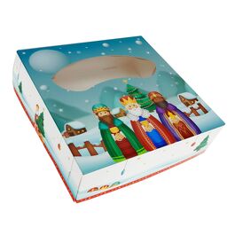 BOX FOR THREE KINGS CAKE CHRISTMAS DESIGN -  33 X 8 CM