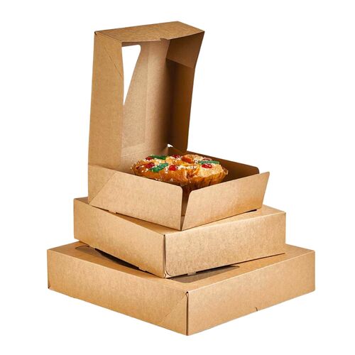 KRAFT BOX FOR THREE KINGS CAKE  - 40 X 8 CM