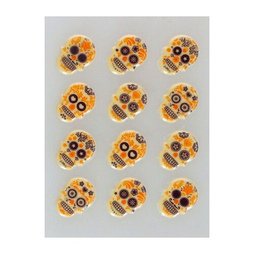FUNCAKES CHOCOLATE DECORATIONS - DAY OF THE DEAD SKULLS