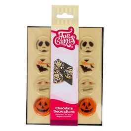 FUNCAKES CHOCOLATE DECORATIONS - HALLOWEEN MIX (Ø 3,8 CM)