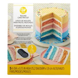 WILTON "EASY LAYERS" MOULDING SET - 5 CASES / 15 CM