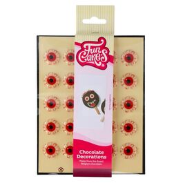 FUNCAKES CHOCOLATE DECORATIONS - BLOODY EYES