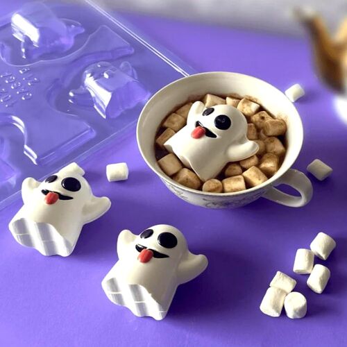 BWB CHOCOLATE MOULD - MINI HALLOWEEN GHOSTS