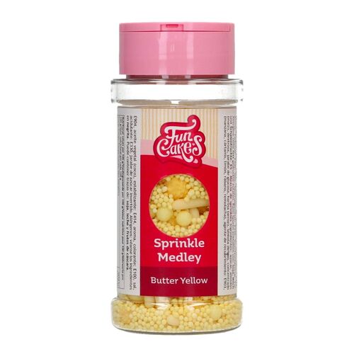 FUNCAKES SPRINKLES - BUTTER YELLOW 70 G