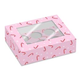 SIMPLY MAKING SET OF 2 BOXES FOR 6 CUPCAKES - CANDY CANES