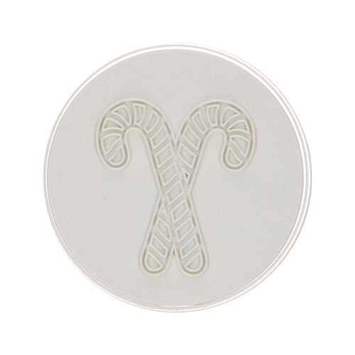 WILTON COOKIE CUTTER + STAMP - CANDY CANES