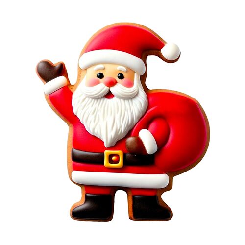 WILTON STAINLESS STEEL COOKIE CUTTER - SANTA