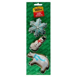 WILTON COOKIE CUTTER SET - SNOWFLAKE / SNOWMAN / POLAR BEAR