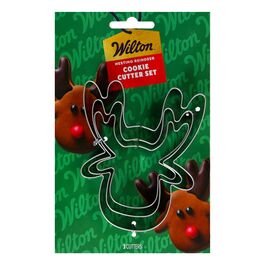 WILTON COOKIE CUTTER SET - REINDEERS